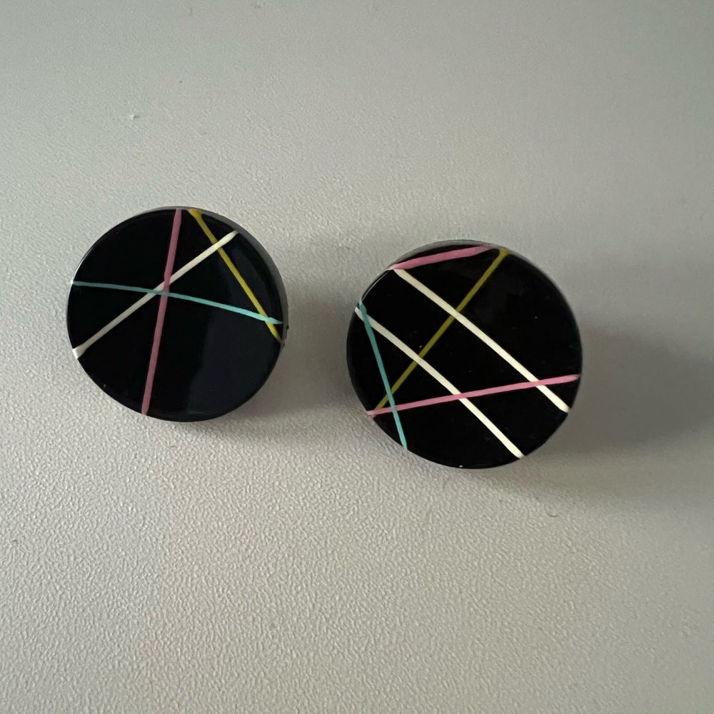 Retro Geometric Stud Earrings
